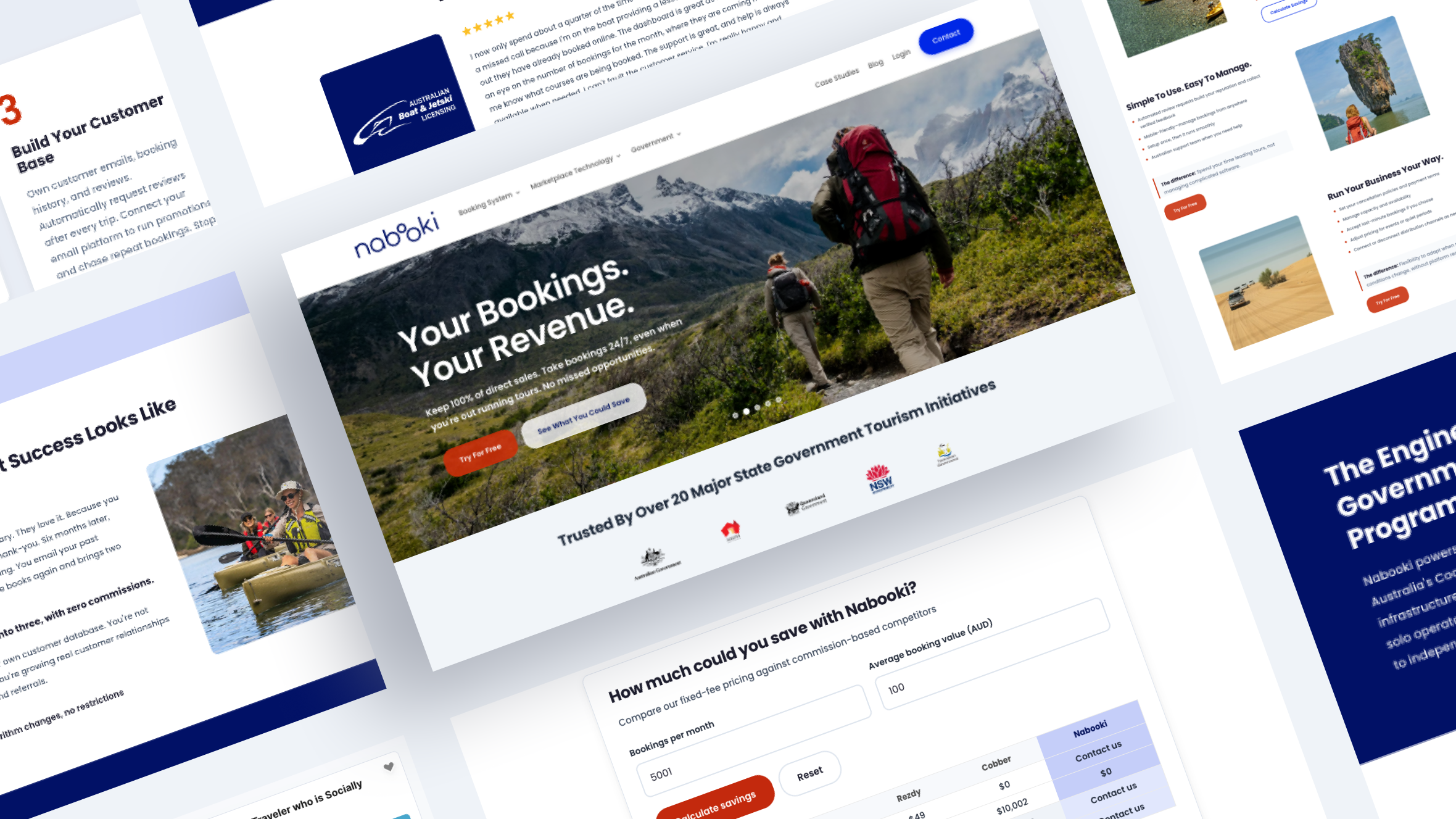 Tour Operators Landing Page & Pricing Calculator