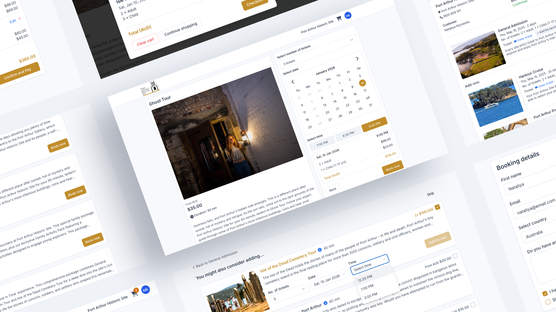 Port Arthur Booking Site